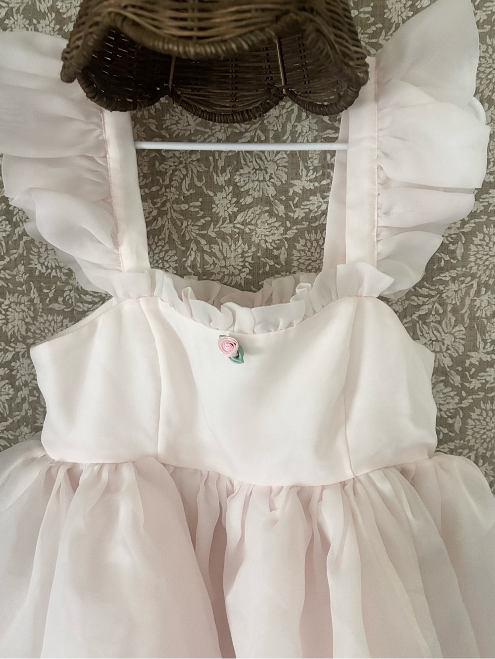 ❤️… Selkie  The Strawberr Milk little Pink Ruffle Strap Tulle Dress XS